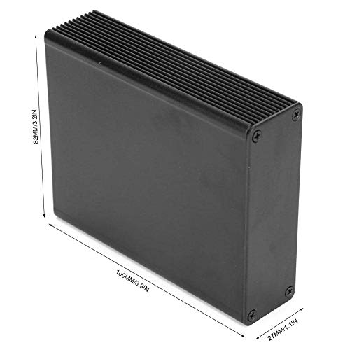 Elektronische opbergkast voor PCB behuizingen, aluminium, zwart, 27 x 82 x 100 mm 5