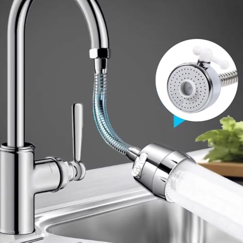 30% tot 70% waterbesparende draaibare kraanluchter Diffuser 360° Uitlaat voor keuken met ABS materiaal, Ideaal voor wasbakken, Faucet Nozzle 4