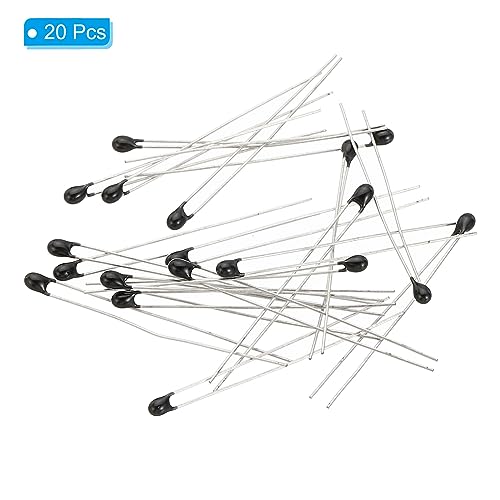 NTC Thermische Resistors, 20st 10K Ohm MF52-103 5% Precisie Hoge Gevoeligheid Huidige Limitator Temperatuursensor voor het meten van Temperatuur Zwart 3