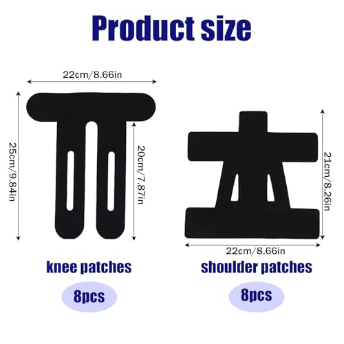 16st Pre-Cut Kinesiology Tape for Knees, Ademende elastische Latex Gratis Atletische Spierstickers voor ondersteuning schouder stabiliteit knie in sport (2 stijlen)