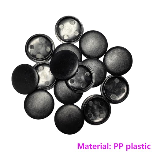 Verpakking van 15 28 mm zwart plastic gat stops meubelkast 5