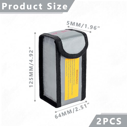 Lipo Safe Bag Lipo Batterijtas, Brandbestendig, Lipo Batterij, Brandveilige Veiligheidszak, Beschermt Batterij bij het opladen, Brand en explosie Proof