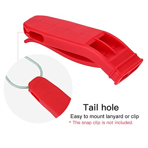 4 st Noodflits, noodsurvival fluit, Survival Whistle, Plastic Whistle, Dubbele frequentie Whistle voor Voetbal Sport Rescue Zwemmers Overleven 4