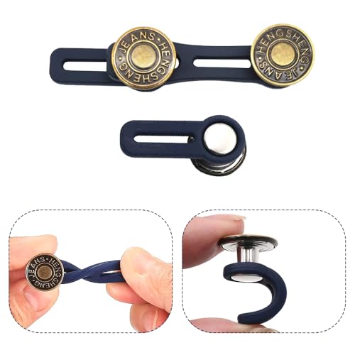 8st broek taille extender verstelbare verlengde knoop jeans taille knoop extender knoop extender voor broek elastische kraag extenders voor jeans rokken voor jeans broek vrouwen mannen 3
