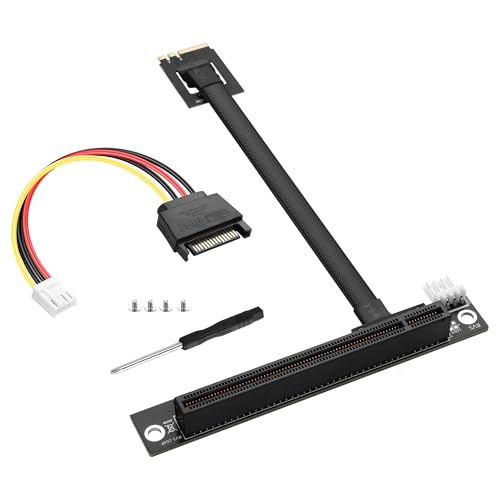 M.2 NGFF-sleutel A+E tot PCIe X16-uitbreidingskabel M.2 tot PCI-E 16X-vrouw voor M2 2230