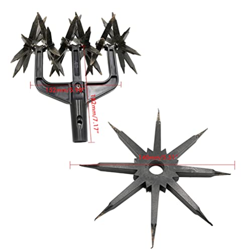 Rotary Cultivator Tool, Handmatig Bodem Turning Tool,Tarden Handheld Tiller Cultivator Cordless Tiller,Tarden Rotary Tiller voor het opnieuw zaaien gras of bodem mengen 3