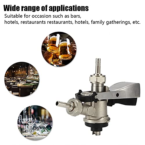 G5/8S Type Brewing Draft Bier Keg Faucets Messing 304 roestvrij staal Clutch Dispenser voor Home Bars Hotels Restaurants Familiecollecties 3