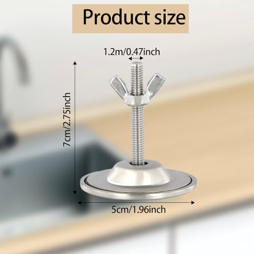 5cm Roestvrij stalen blinde stophoes, spoelbak, Faucet Cover, Roestvrij stalen Faucet Gat, Aanrecht Faucet Hole Cover voor Keuken Badkamer aanrecht (zwart)