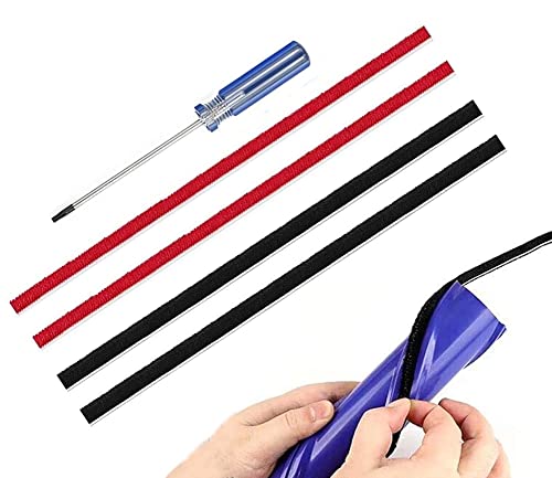 4 pluche Strips Alleen voor Dyson Original V8 V10 Direct Drive Roller Borstel Strips met Schroevendraaier