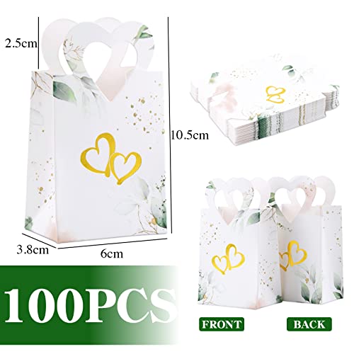 100 dozen voor snoep, bruiloft, gast geschenken, karton dozen met hart, geschenk voor feest, bruiloft, verjaardag, communie, doop