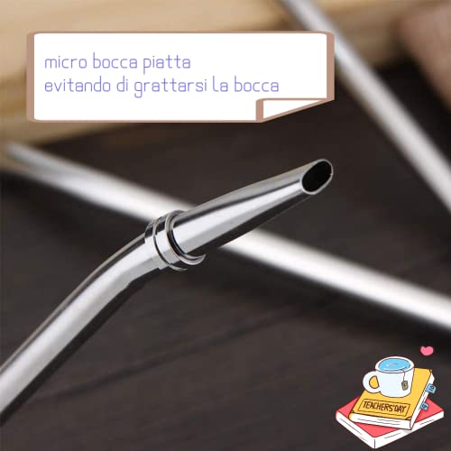 Betrouwbaar Roestvrij staal Yerba Mate Bombilla Gourd Drinkfilter Straws Filterd Lepel Zilver voor thuisgebruik 5