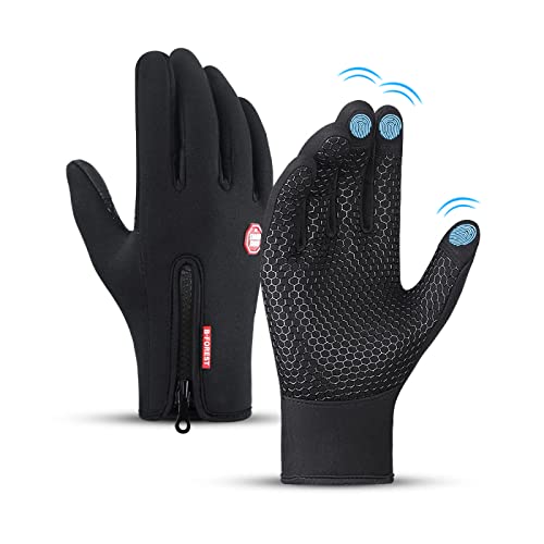 Fietshandschoenen, Running Handschoenen, Winterthermale handschoenen, Touchscreen, Non-Slip, Waterdicht, Windbestendig, Warm Lining, Unisex Handschoenen voor Skiën, Fietsen, Klimmen