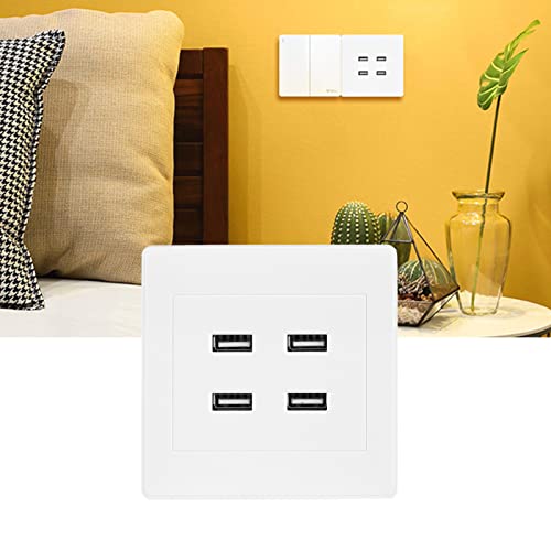 4 USB-poorten DC 5V thuis en kantoor elektrische muur gemonteerd Power Outlet Charger output(110~250V) 3