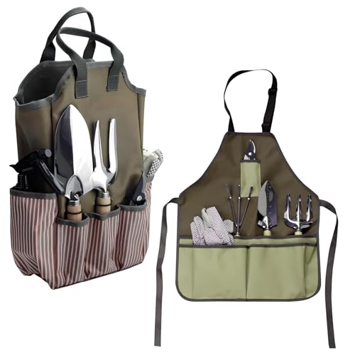 Tuinschorten 45 x 55 cm Tuingereedschap Bergzak met 8 Compartiments, 38 x 25 x 9 cm, Tuintas voor binnen en buiten gebruik (geen gereedschap)