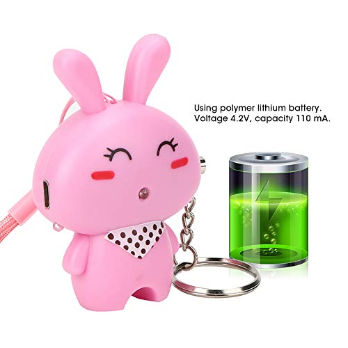 Veilig geluid Persoonlijke alarm, 120dB Loud Scream Alarm Veiligheid Noodgeval Zelfverdediging Veiligheid Keychain, Beschermer voor kinderen Vrouw Oudere - Opladen via USB / cartoon Stijl 5
