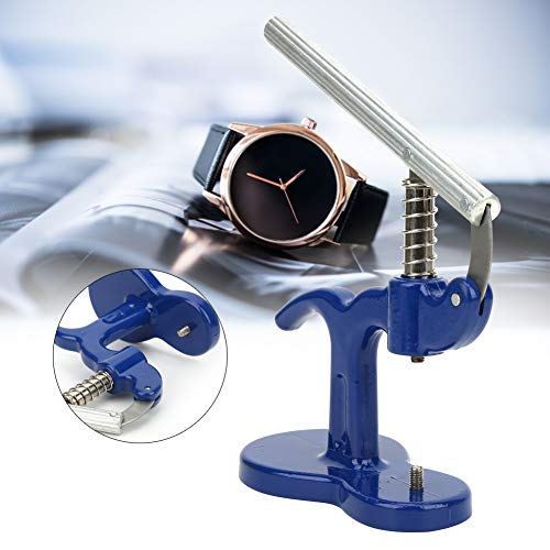 Horloge Pers Set, Professionele Blauwe Legering, Handgedrukt, Reparatie, Handgereedschap met 12 stuks dies, Horloge Drukkist voor het sluiten van de achterkant van het horloge 3