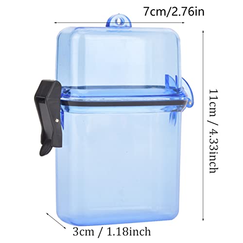 Boot Droge Zakken, Waterdichte Telefoon Pouch, Plastic Transparante Onderwater Kajak Sealing Box met Touw Hook voor Surfen Kano Kayak (Transparant Blauw) 5