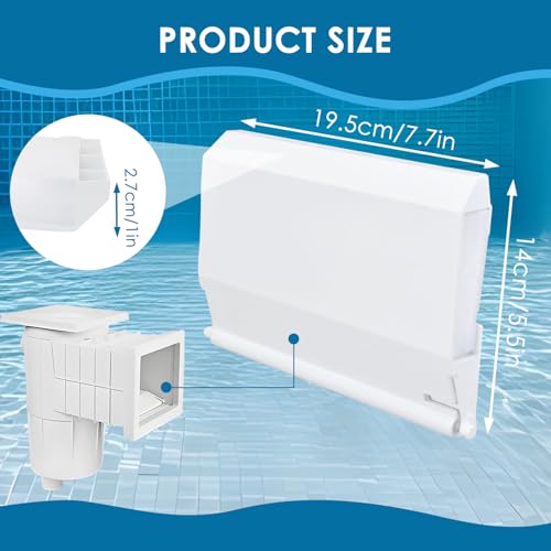 2 st Zwembad Filter Skimmer Deur Duw Flap Hoge betrouwbaarheid Eenvoudig te installeren Zwembad Skimmer Flapper Deur voor Zwembad