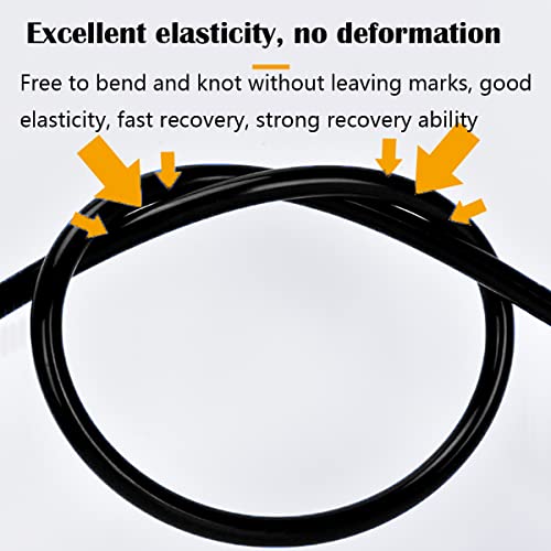 Pneumatische slang, 70 m, buitendiameter 8 mm, binnendiameter 5 mm, luchtleidingslang, perslucht, pneumatische slang, waterslang (zwart) 4