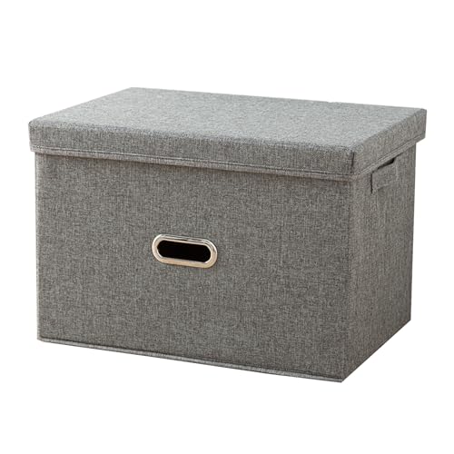 Stoffenopslag Opvouwbare opslagkubusjes Grote waszak Organisator voor speelgoed, boeken, kast, slaapkamer, huis (Grijs 44 * 29 * 30cm)