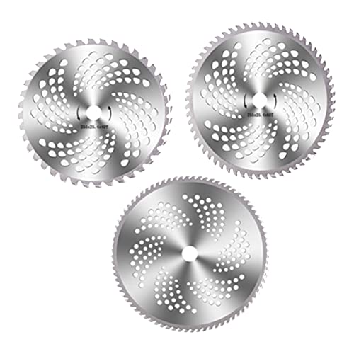 3 stuks Legering stalen gazon maaier zagen blad 40 60 80 tanden gazon trimmen borstelsnijder blad vervanging wet maaier accessoires