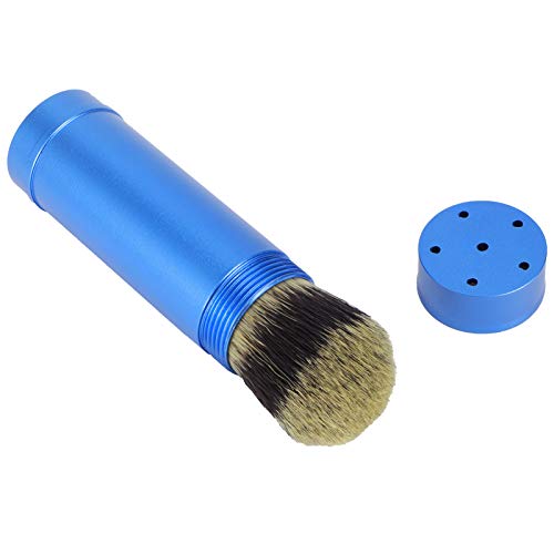 Reisscheerkwast, Verzorgingshulpmiddel, Compact Ontwerp en Grote Borstel voor Rijk Schuim, Blauw Aluminium Borstelhaar