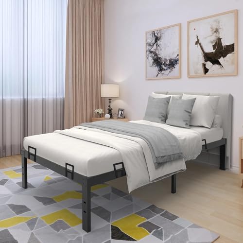 Verpakking van 6 antislip matraszegels, verstelbaar hoofd en voetbord voor metalen bedframes, zijmatrashouders, zwart (A)