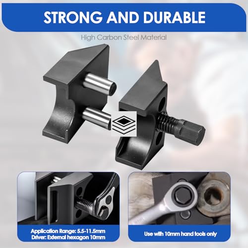 Strut Split Hub Steering Knuckle Spreider Eenvoudig te gebruiken Strut Spreider Gereedschap Universele Assemblage Staal Bouw voor de meeste voertuigen 3