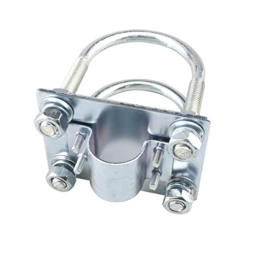 Zee Outdoor Dubbele U-Bolts Antenna Mast Klem met een buiten Antenna Vaste Bracket Pool Mount U-Bolt Klem voor Fiber Optic Antenna