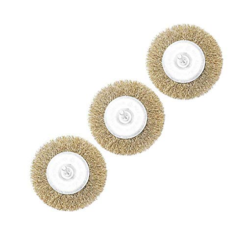 Draad Wiel 3PCS 100mm Roterende Draadborstel 6mm Ronde Shank Flat Wire Wielen voor metaal, Verwijdering van Rust Corrosie Verf
