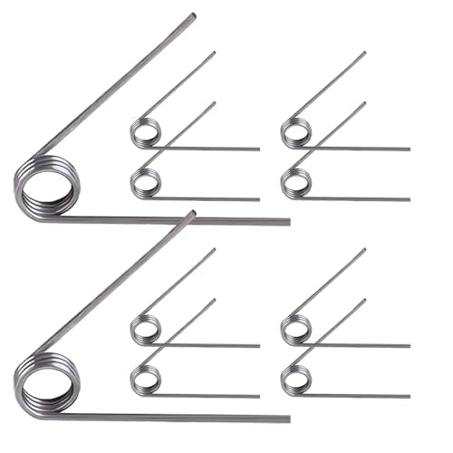 Verpakking van 10 torsieveren, V-gevormde lente, 0,7 x 3 rotaties x 60° tuinschaarveren, buitenste diameter 4,5 mm, voor reparatieprojecten