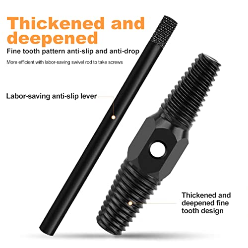 Dubbele hoofd Gebruik Schroef Extractor, 1/2", 3/4" Tube Gebroken Schroef Bolt Extractor Beschadigd Bad Tap Schroef Boor bevestigingsmiddelen Verwijderaar voor Pijpleiding Reiniging bevestigingsmiddelen 4