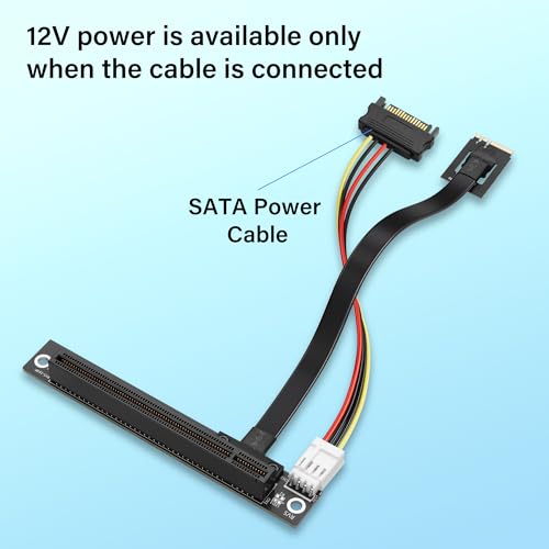 M.2 NGFF-sleutel A+E tot PCIe X16-uitbreidingskabel M.2 tot PCI-E 16X-vrouw voor M2 2230 4