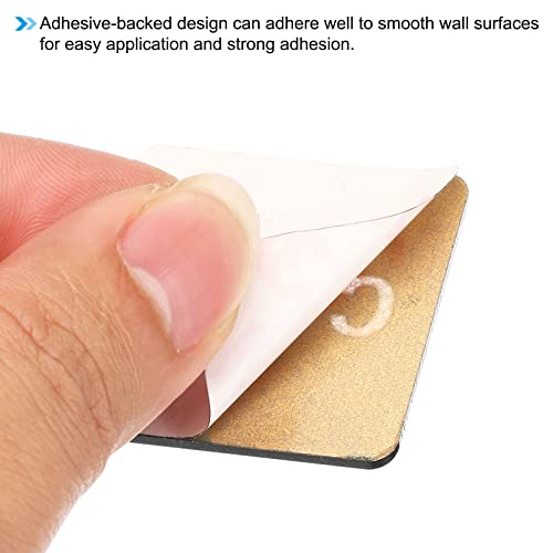 2 Paren/4 stuks acryl Vierkante Hot Water Label lijm Stickers voor kranen zwart 5