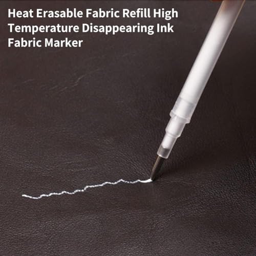 100Stuks Witte Hoge Temperatuur Verdwijnende Pen Hervulbare Warmte Wisbare Marker voor Dressmaking DIY Naaien Witte Stof Highlighting Pen Klaver Fijn Naai Markers voor hem 5