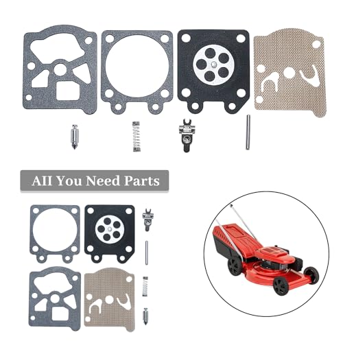 2Sets Carburator Reparatie Carb Diafragm Kit voor Partner 350 351 370 371 420 Kettingzaag Walbro 33-29 Vervangingsonderdelen