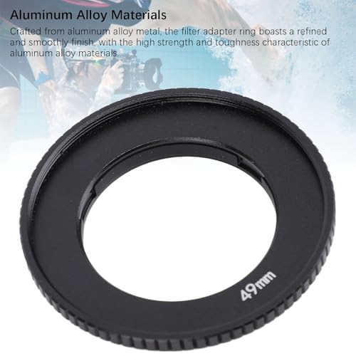 Aluminium Beschermende Frame voor Actie4.Actie 4 49mm Filterhouder Actie Camera Filter Adapter Aluminium Legering 49mm Lens Adapter voor Actie4 3
