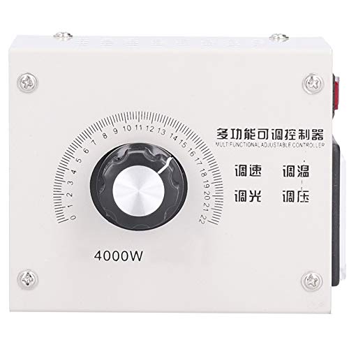 4000W SCR Voltage Regulator Dimmer AC Voltage Regulator High Power Electronic Thyristor Controller Voltage Stabilisator AC110/220V (EU-plug) 5