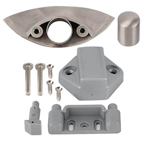 Ladeknop slot Keyless kabinet deur duwknop slot zinklegering pushknop slot voor schip boot RV 12-25mm houten kabinet deur (Grijs) 4