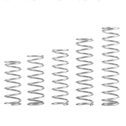 Verpakking van 10 compressieveren, roestvrij staal 304 veer, draad diameter 0,7 mm, buitendiameter 7 mm, lengte 30 mm