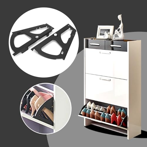 3PCS Schoenkast Flip Frame Hardware Enkele laag Flip Lade Hingen Meubels Delen geschikt voor Home Storage Oplossingen 4