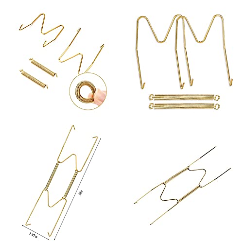 Sea Pack van 12 onzichtbare plaat Hangers, Wall Plate Hangers, Roestvrij staal Decoratieve Wire Plate Hangers, Wall Hooks voor decoratieve tekens en Art(6 Inches/15.2 cm) 3