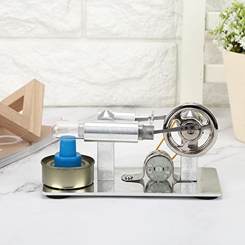 Mini Stoommotor Model, Stainless Steel Stirling Motor Model, DIY Craft Fysiek Experimenteel Lesmateriaal voor thuisschoolkinderen 3