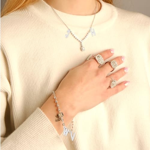 156pcs/6 Sets Letter-A-Z Charms, Mini Capital A-Z Hangers voor armband, ketting, zinklegering, Alfabet Charm, Gold Letter Hangers, Hypoallergeen, voor sieraden maken 5