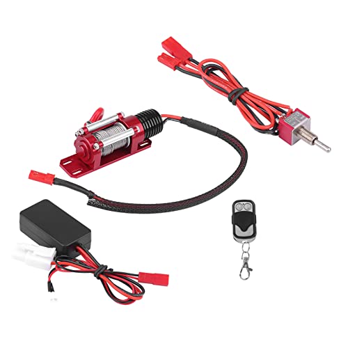 1/10 schaal RC model voertuig crawler auto accessoire metalen lier met afstandsbediening 5