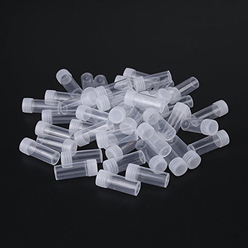 50 st 5ml kleine plastic monsterbuizen met deksels volume plastic monster flessen kleine opslag container reageerbuis injectieflacon houder geboord dia14mm hoogte 40mm 5