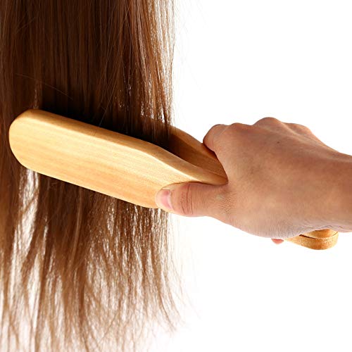 Barber Comb Double,Brush Lip Brush Penselen,Wooden Antistatisch Haar Straightener Gereedschap