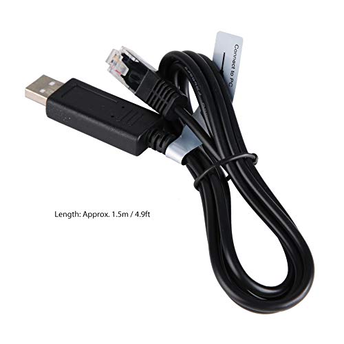 CC USB 150U Adapter seriële kabel 1.5 Meter PC communicatiekabel, zwart