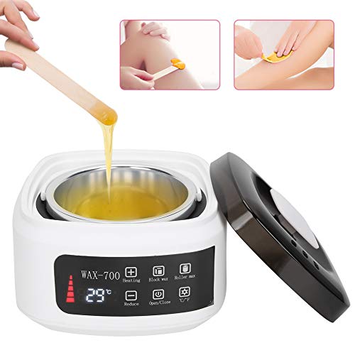 500Ml wasverwarmer, Home waswarmer voor het verwijderen van het haar, automatische temperatuurregeling elektrische haarverwijdering Wax smeltmachine voor vrouwen mannen (EU-plug)