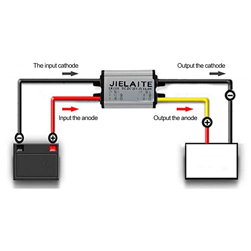 Waterdichte DC Buck Converter 12V tot 3V 3A Power Supply Converter Module voor Auto LED Dispaly, Motor, Audio, enz. 5